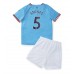 Billige Manchester City John Stones #5 Hjemmetrøye Barn 2022-23 Kortermet (+ korte bukser)